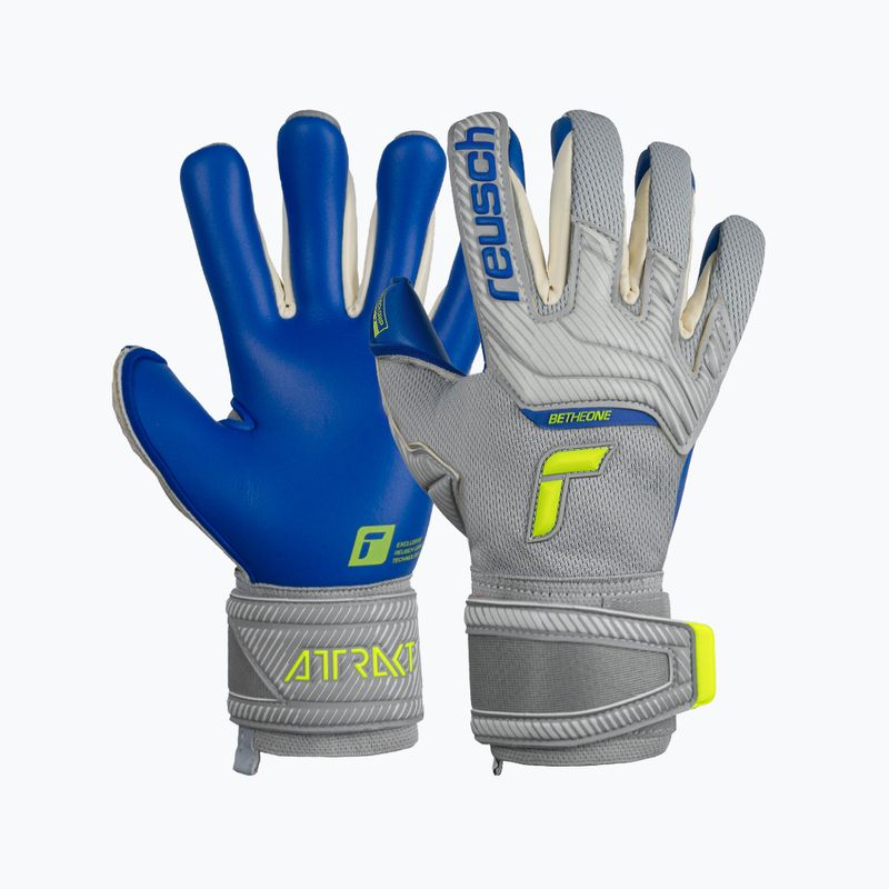 Brankářské rukavice Reusch Attrakt Gold X šedo-modré 5270945-6006 5