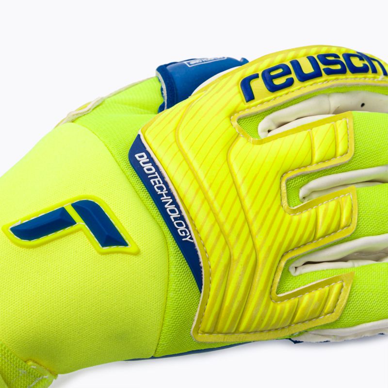 Brankářské rukavice Reusch Attrakt Duo žluto-modré 5270055 3
