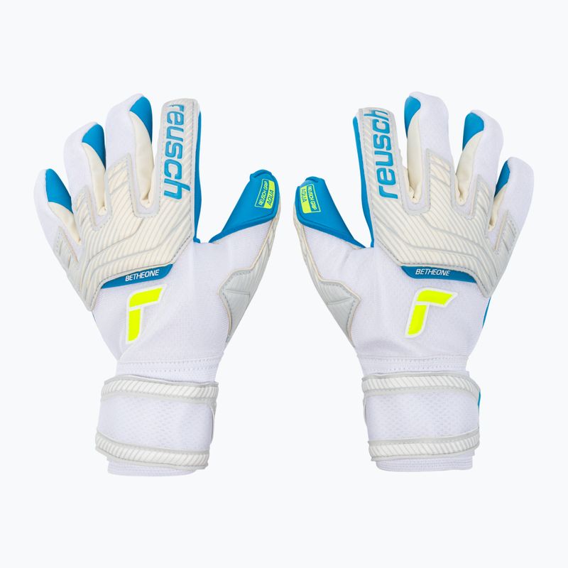 Reusch Attrakt Aqua modrobílé brankářské rukavice 5270439