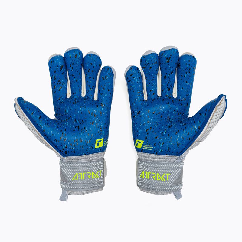 Reusch Attrakt Fusion Finger Support Guardian šedé dětské brankářské rukavice 5272940 2