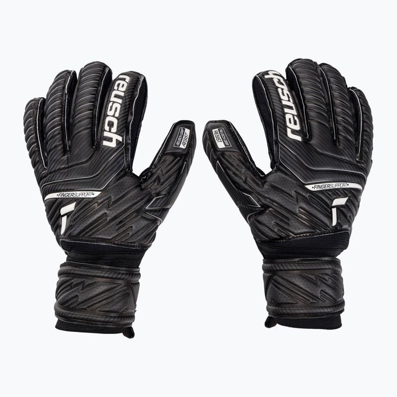 Brankářské rukavice Reusch Attrakt Resist Finger Support černé 5270610-7700