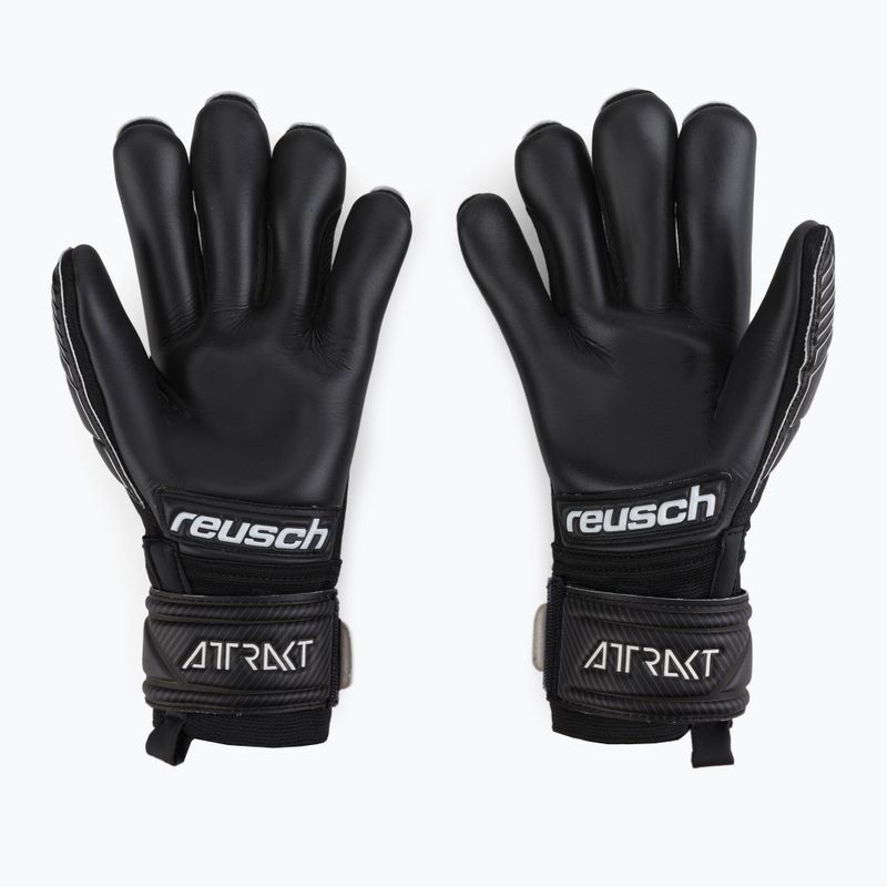 Dětské brankářské rukavice Reusch Attrakt Infinity Finger Support černé 5272720 2