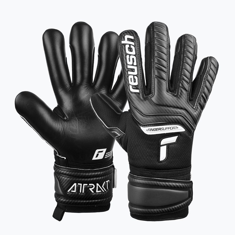 Dětské brankářské rukavice Reusch Attrakt Infinity Finger Support černé 5272720 4