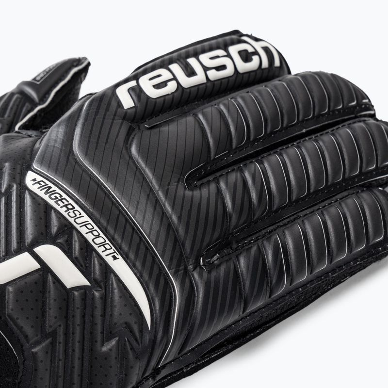 Reusch Attrakt Resist Finger Support Junior dětské brankářské rukavice černé 5272610 3