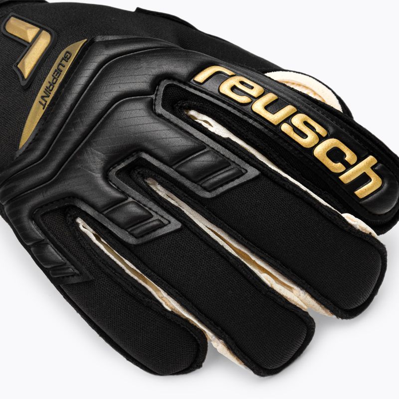 Reusch Attrakt Gold X GluePrint Ortho-Tec brankářské rukavice černé 5270970 5