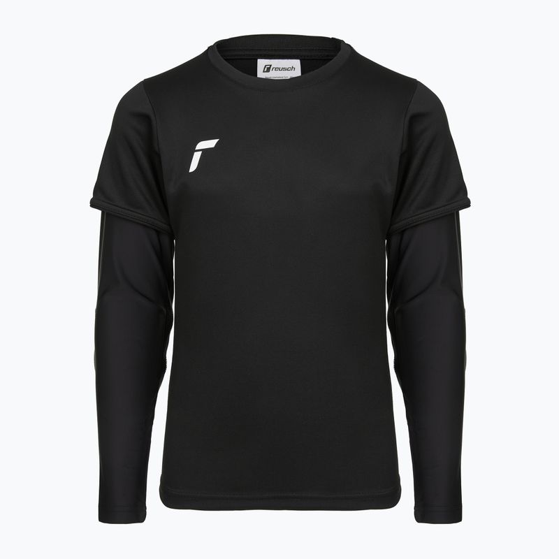 Dětské brankářské tričko Reusch Goalkeeping Jersey Padded Junior black/silver