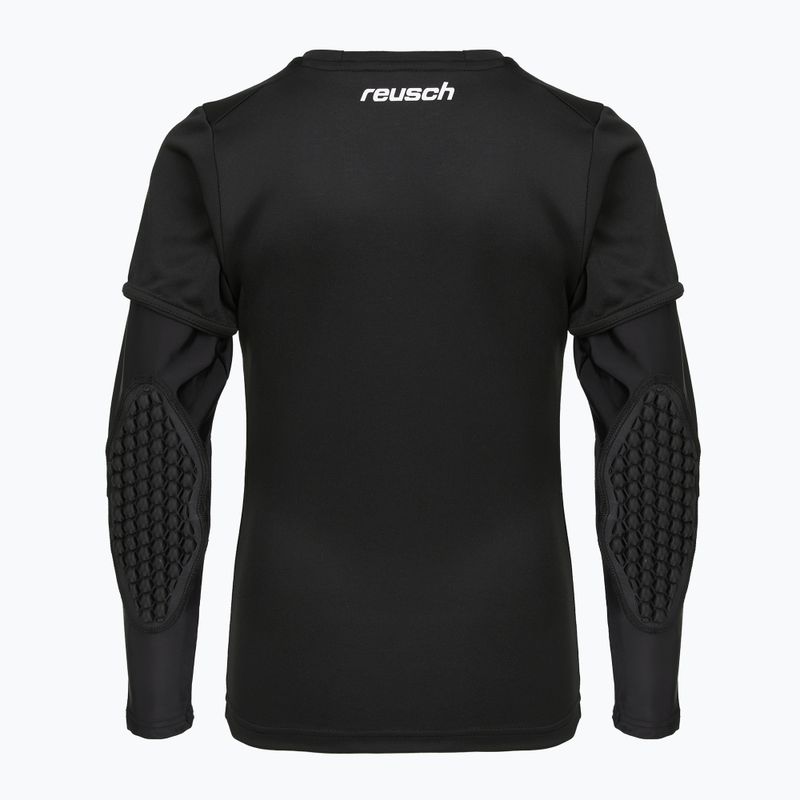 Dětské brankářské tričko Reusch Goalkeeping Jersey Padded Junior black/silver 2