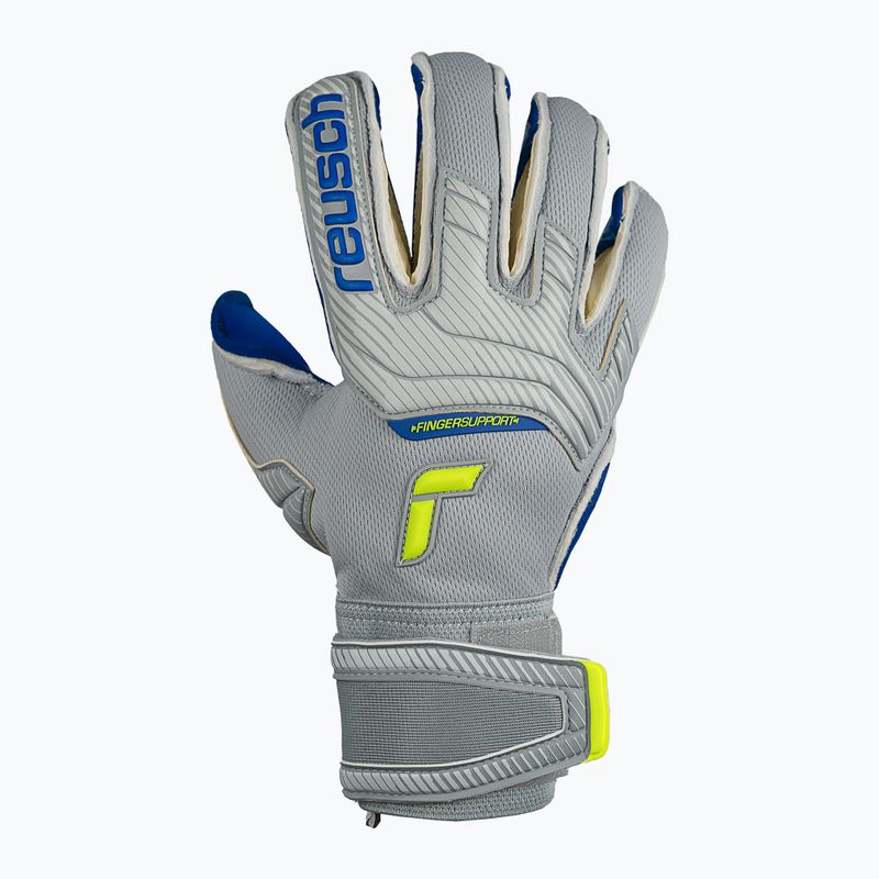 Brankářské rukavice Reusch Attrakt Gold X Evolution Cut Finger Support šedé 5270950 6