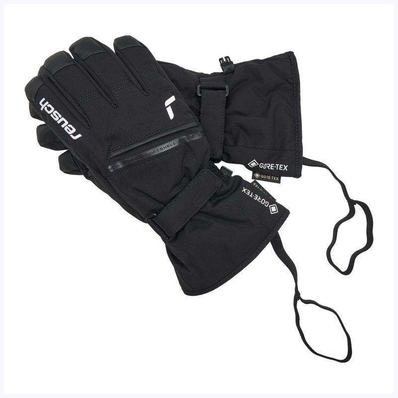 Lyžařské rukavice Reusch Morris GORE-TEX black/white 6