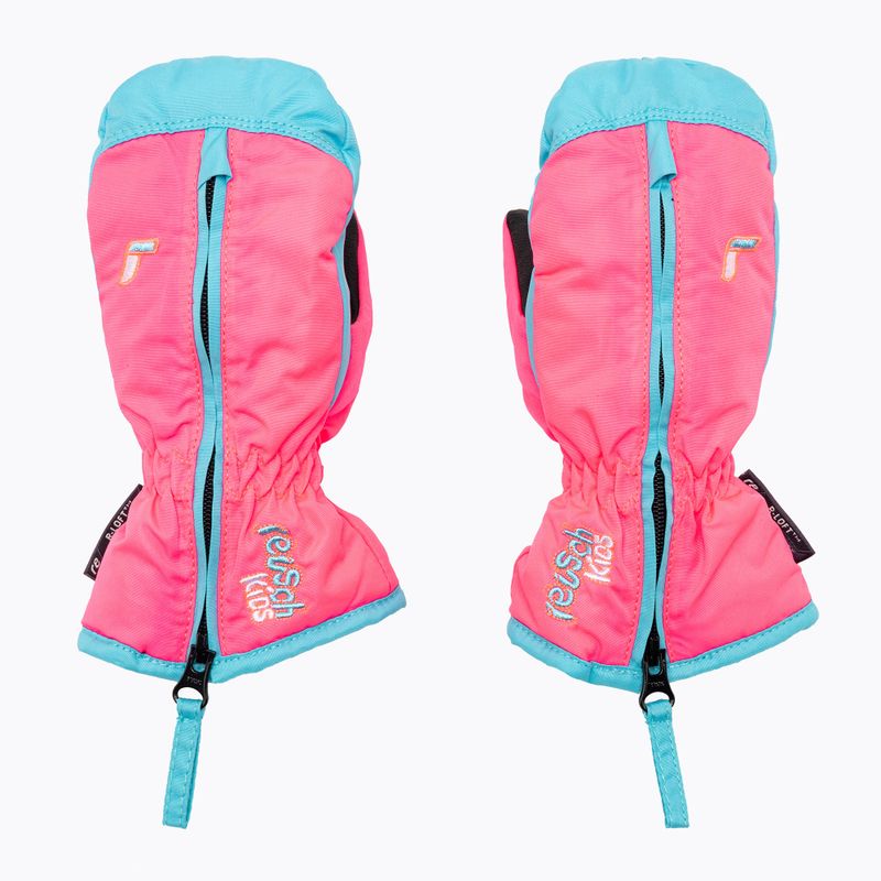 Dětské lyžařské rukavice Reusch Ben Mitten knockout pink/bachelor button 3
