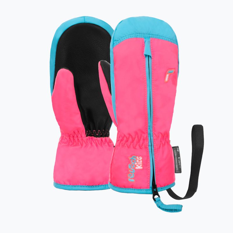 Dětské lyžařské rukavice Reusch Ben Mitten knockout pink/bachelor button 5