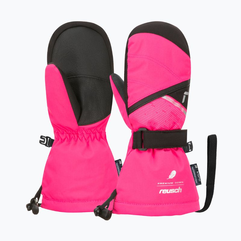 Dětské lyžařské rukavice Reusch Kaden Down R-Tex XT Mitten pink glo