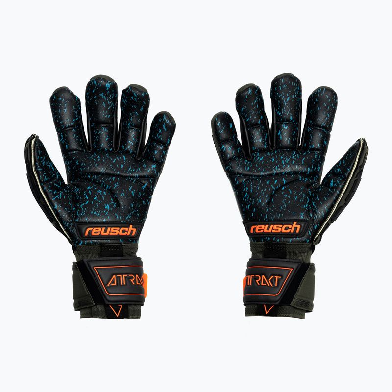 Brankářské rukavice Reusch Attrakt Freegel Fusion Ortho-Tec Goaliator zelené 5370090-5555 2
