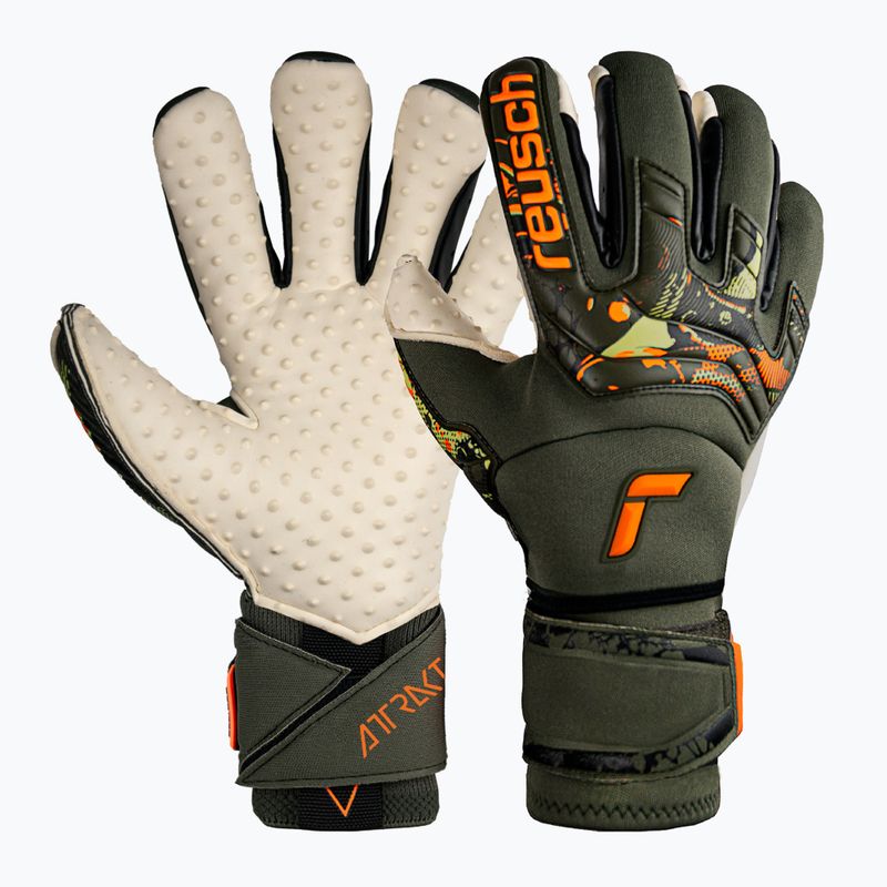 Brankářské rukavice Reusch Attrakt Speedbump Ortho-Tec zelené 5370078-5556 6