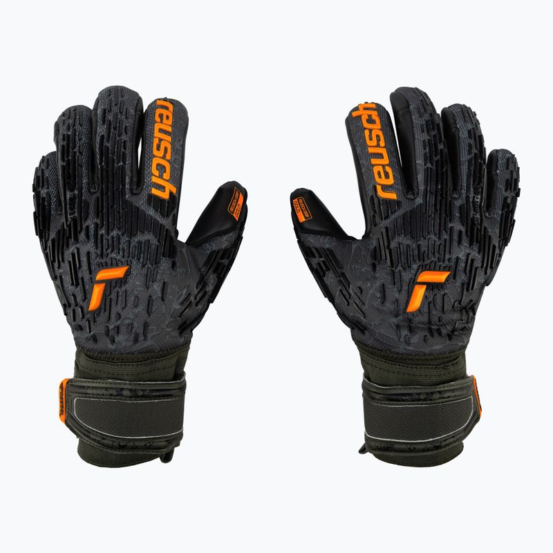 Reusch Attrakt Freegel Gold Finger Support Brankářské rukavice černé 5370030-5555