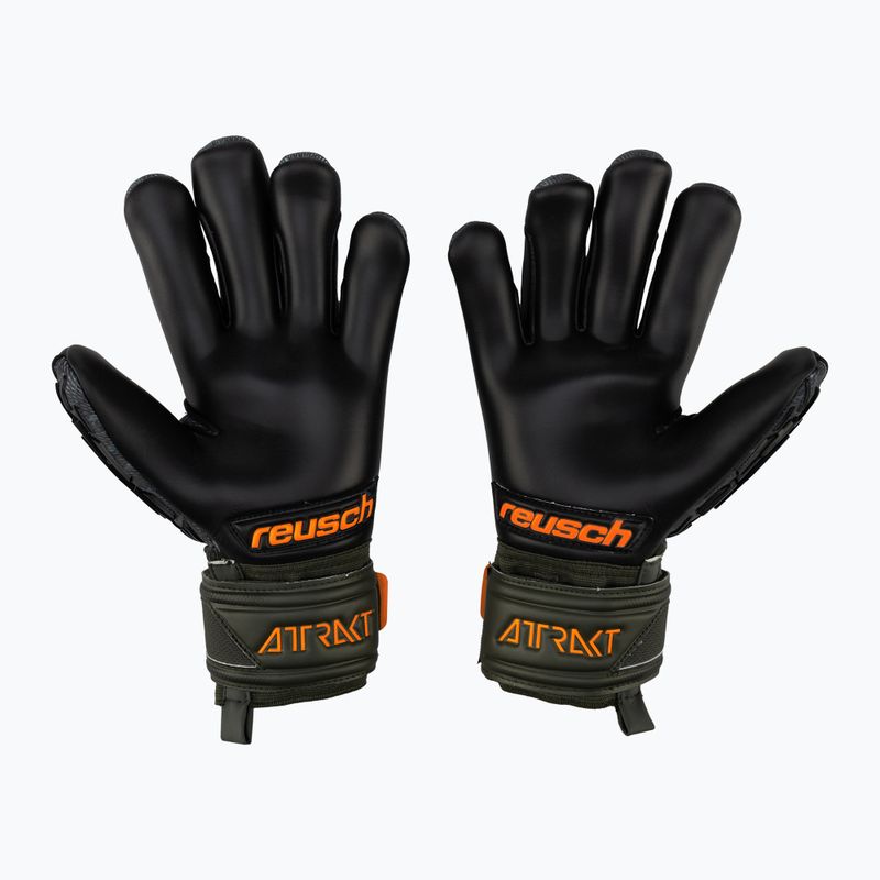 Reusch Attrakt Freegel Gold Finger Support Brankářské rukavice černé 5370030-5555 2