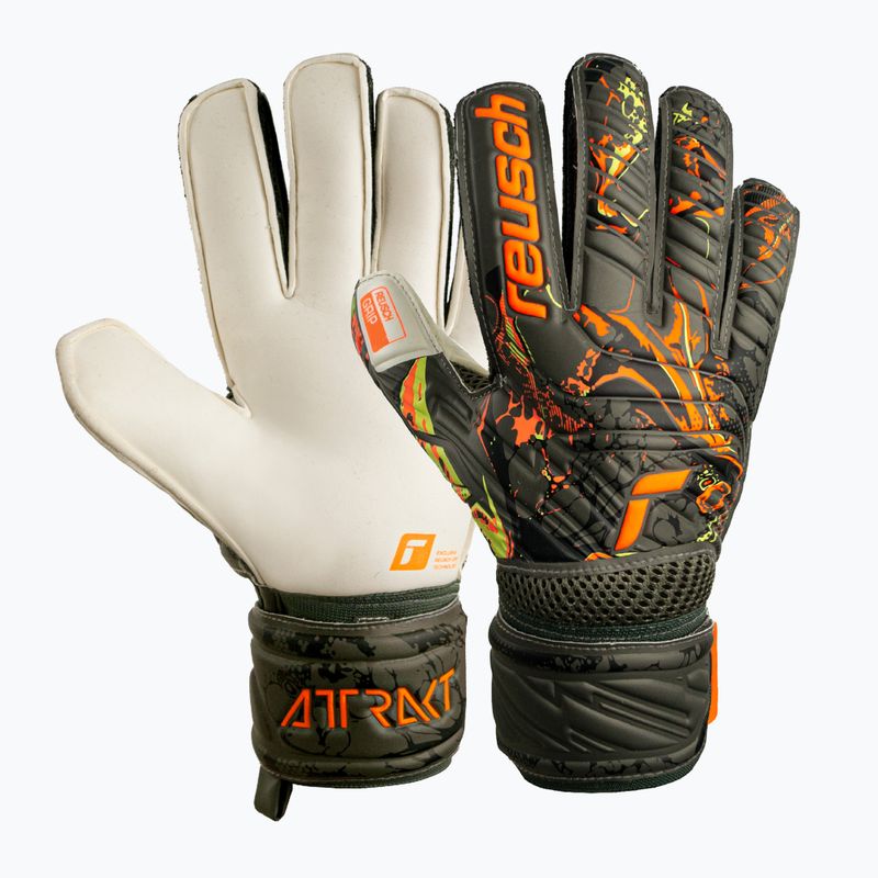 Brankářské rukavice Reusch Attrakt Grip zelené 5370018-5556 4