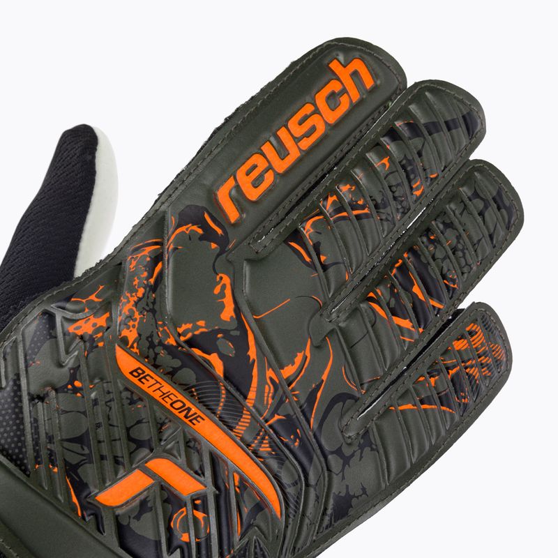 Dětské brankářské rukavice Reusch Attrakt Starter Solid Junior zelená 5372014-5556 3