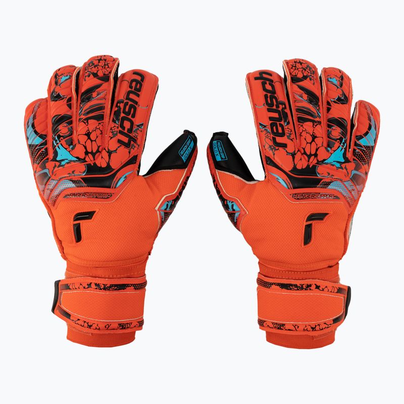 Reusch Attrakt Gold X Evolution Cut Finger Support brankářské rukavice červené 5370950-3333