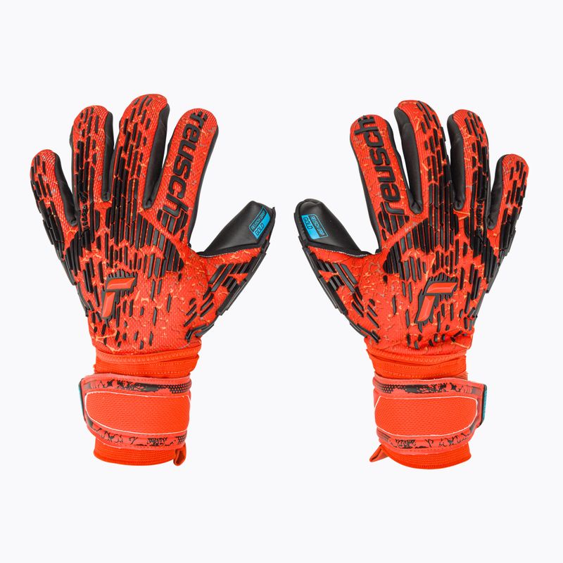 Reusch Attrakt Freegel Gold Finger Support Brankářské rukavice červené 5370130-3333