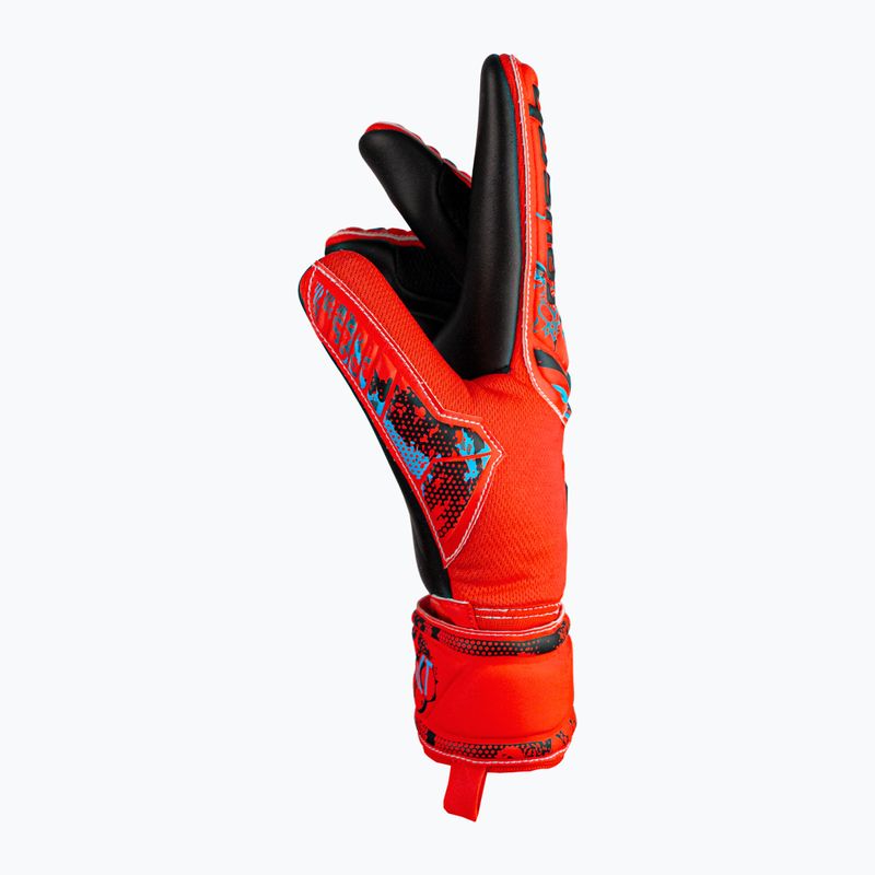 Reusch Attrakt Grip Evolution Finger Support Junior dětské brankářské rukavice červené 5372820-3333 6
