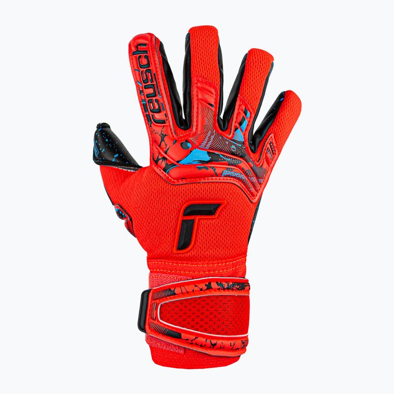 Dětské brankářské rukavice Reusch Attrakt Fusion Guardian Junior červené 5372945-3333 4