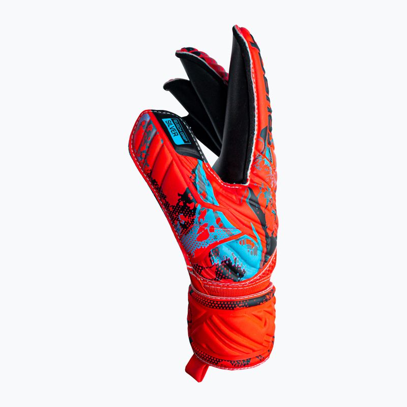 Dětské brankářské rukavice Reusch Attrakt Silver Roll Finger Junior červené 5372217-3333 6