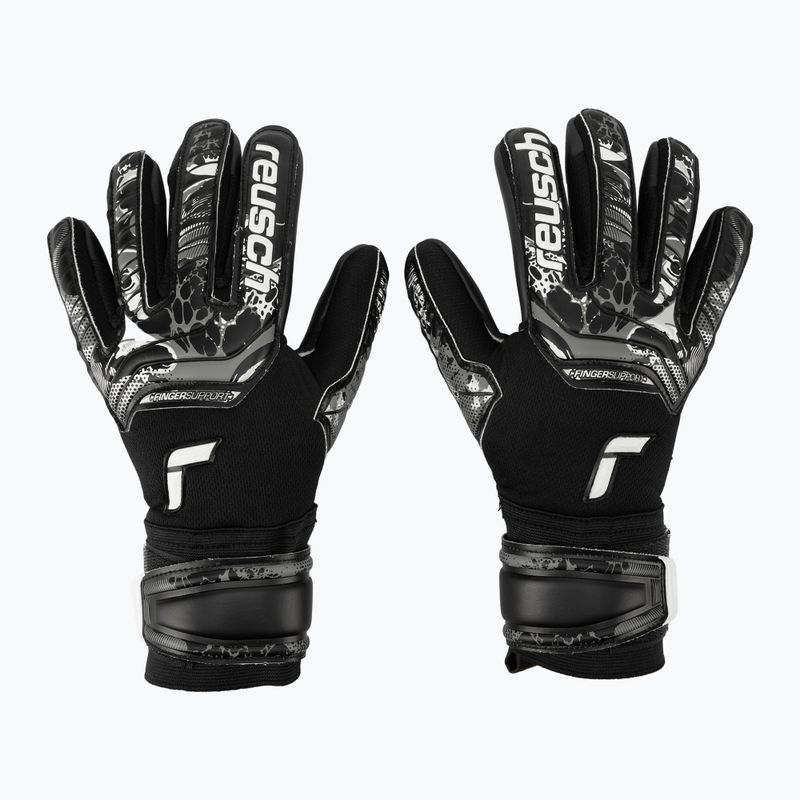 Reusch Attrakt Infinity Finger Support Brankářské rukavice černé 5370720-7700