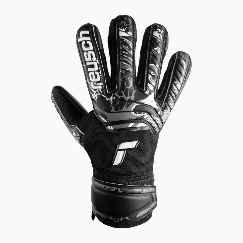 Reusch Attrakt Infinity Finger Support Junior dětské brankářské rukavice černé 5372720-7700 4