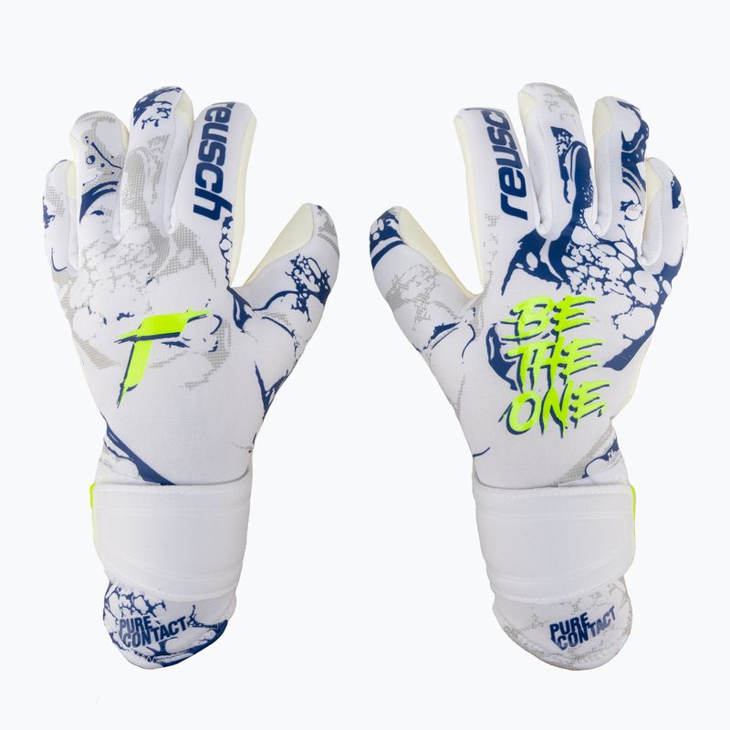 Reusch Pure Contact Silver brankářské rukavice bílé 5370200-1089