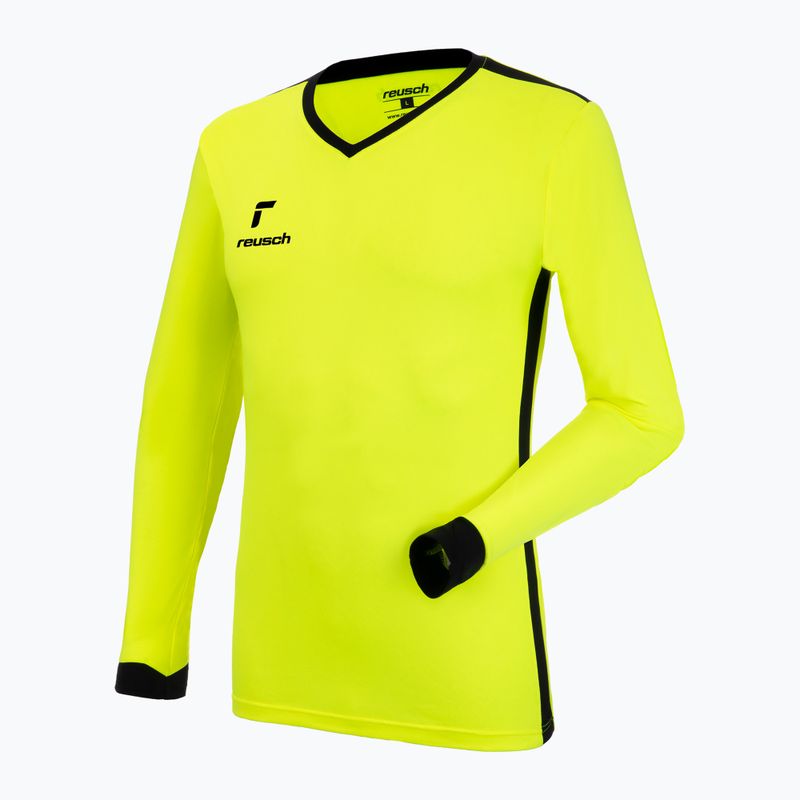 Dětské brankářské tričko Reusch Match Longsleeve Padded Junior žluté 5321700