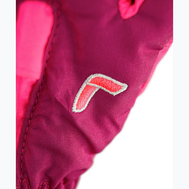 Dětské lyžařské rukavice Reusch Tom fuchs purp/knockout pink 4
