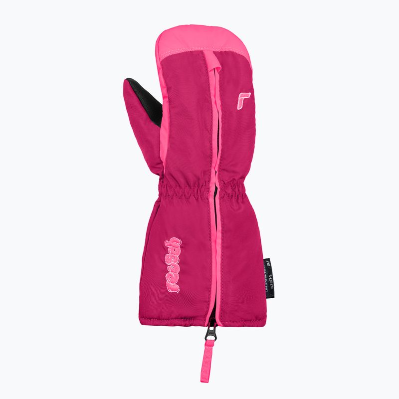 Dětské lyžařské rukavice  Reusch Tom Mitten fuchsia purple/knockout pink 2