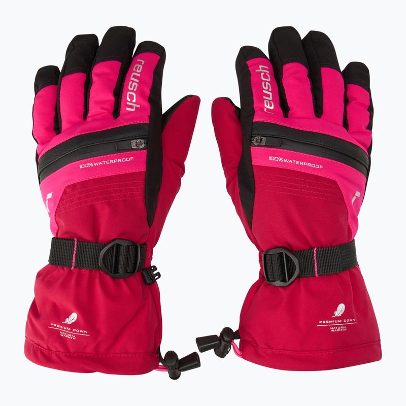 Dětské lyžařské rukavice  Reusch Lando R-TEX XT cerise/pink glo 2