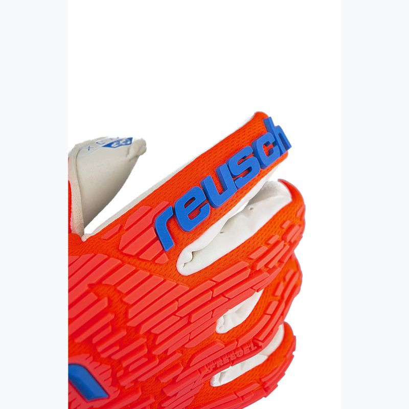 Brankářské rukavice Reusch Attrakt Gold X Freegel hyper orange/electric blue 5