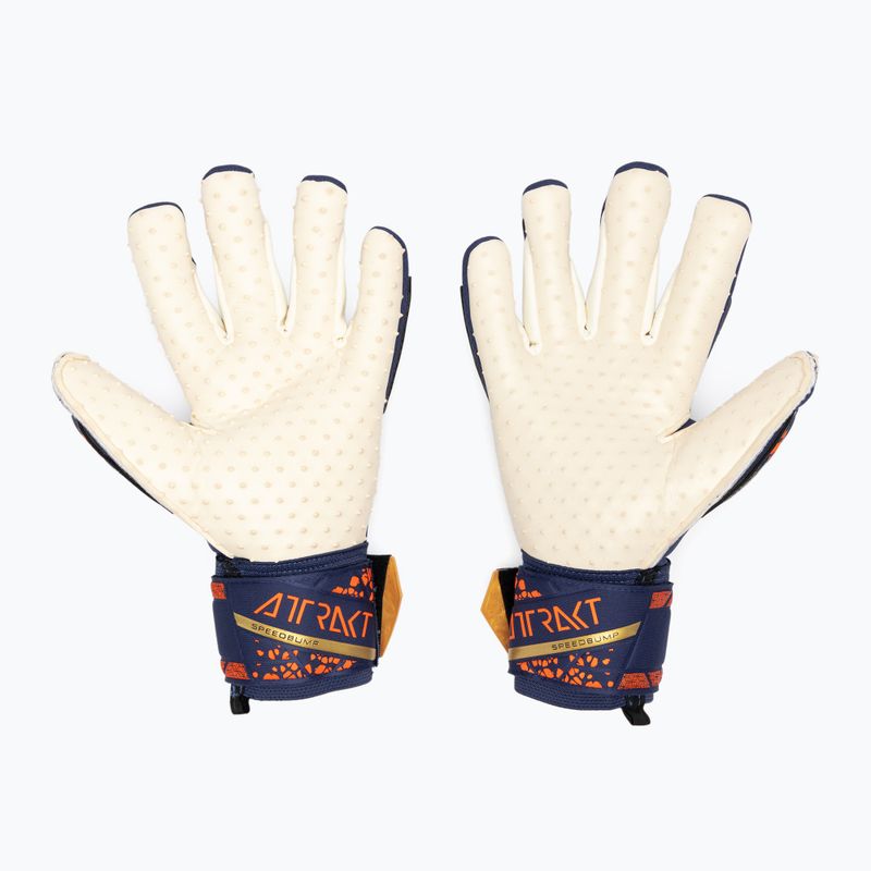 Brankářské rukavice  Reusch Attrakt SpeedBump premium blue/gold 2
