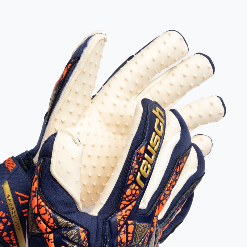 Brankářské rukavice  Reusch Attrakt SpeedBump premium blue/gold 3