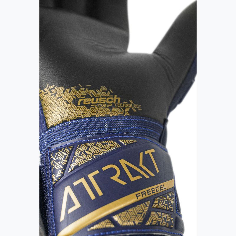 Brankářské rukavice  Reusch Attrakt Freegel Silver premium blue/gold/black 8