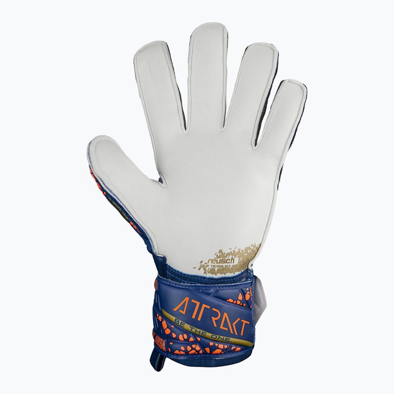 Brankářské rukavice  Reusch Attrakt Grip premium blue/gold 3