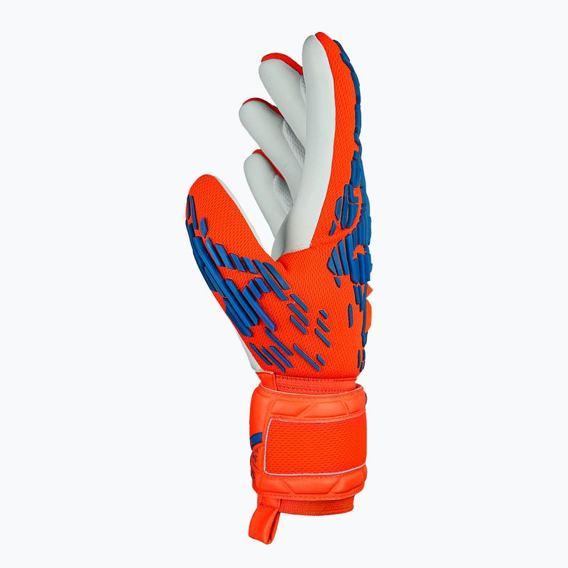 Reusch Attrakt Freegel Silver Junior hyper orng/elec blue dětské brankářské rukavice 4