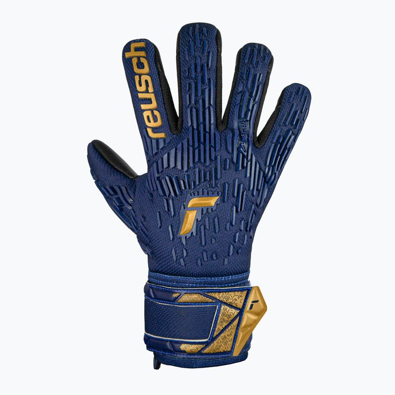 Dětské brankářské rukavice  Reusch Attrakt Freegel Silver Junior premium blue/gold/black 2