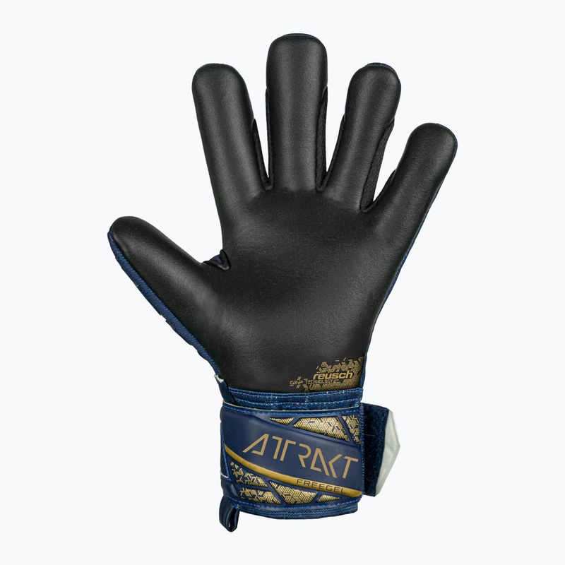 Dětské brankářské rukavice  Reusch Attrakt Freegel Silver Junior premium blue/gold/black 3