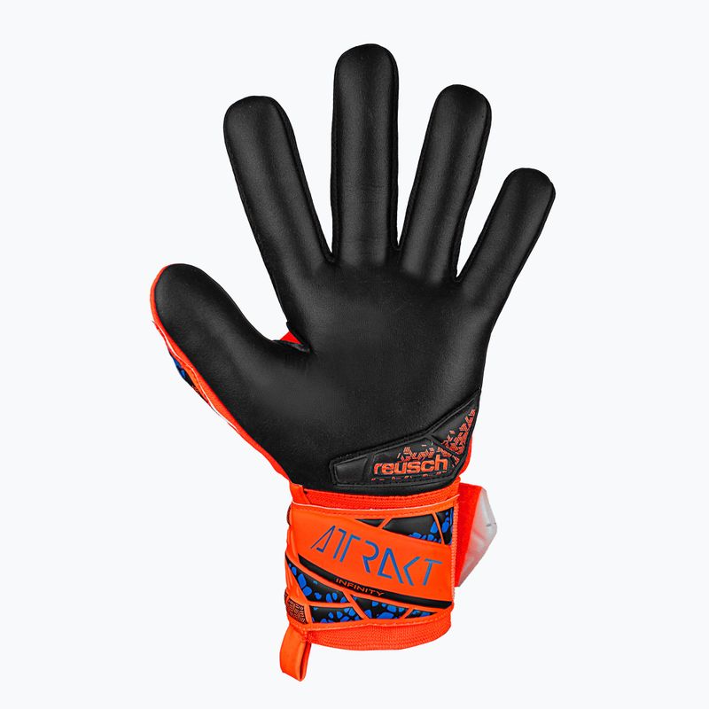 Dětské brankářské rukavice  Reusch Attrakt Infinity NC Junior hyper orng/elec blue/blck 3