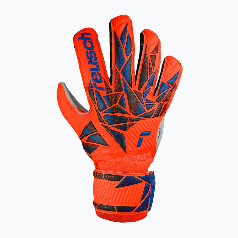 Dětské brankářské rukavice  Reusch Attrakt Solid Junior hyper orng/elec blue 2