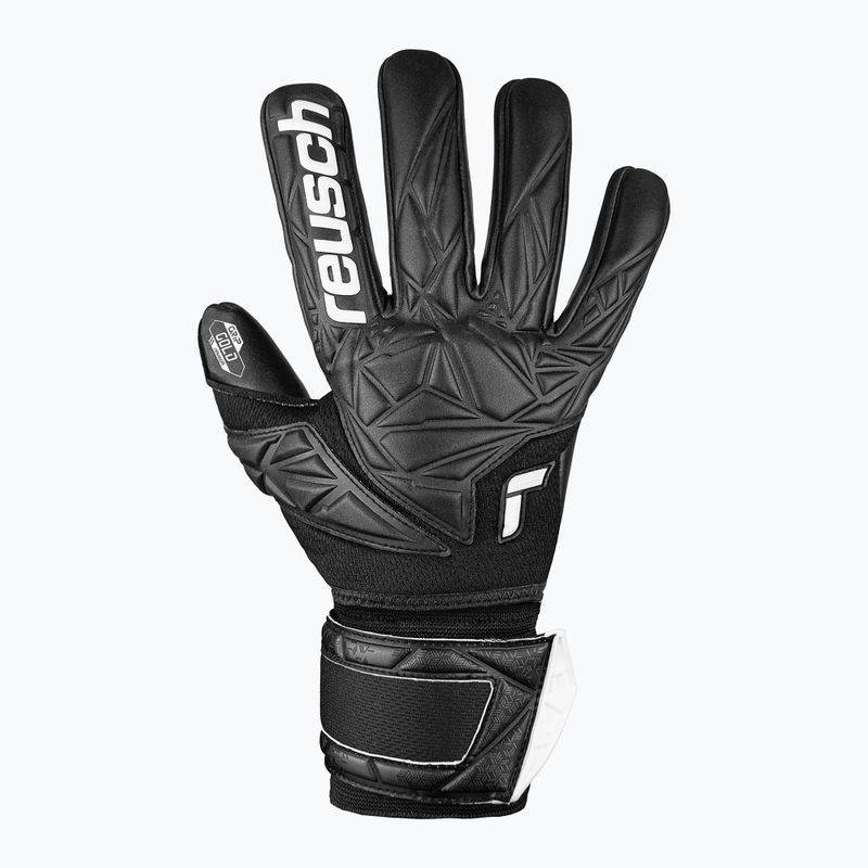 Brankářské rukavice Reusch Attrakt Gold NC Finger Support safety yellow/silver/black 2
