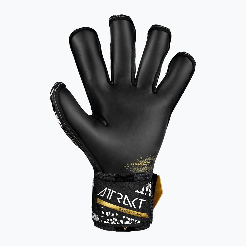 Brankářské rukavice Reusch Attrakt Gold X Evolution Cut Finger Support black/gold/white/black 3
