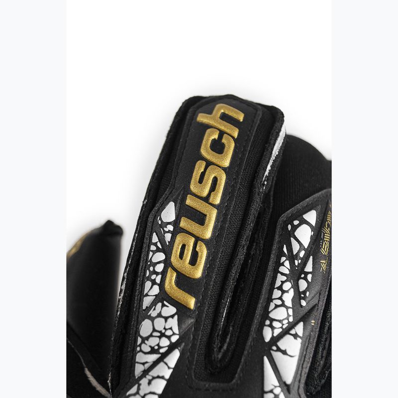 Brankářské rukavice Reusch Attrakt Gold X Evolution Cut Finger Support black/gold/white/black 5