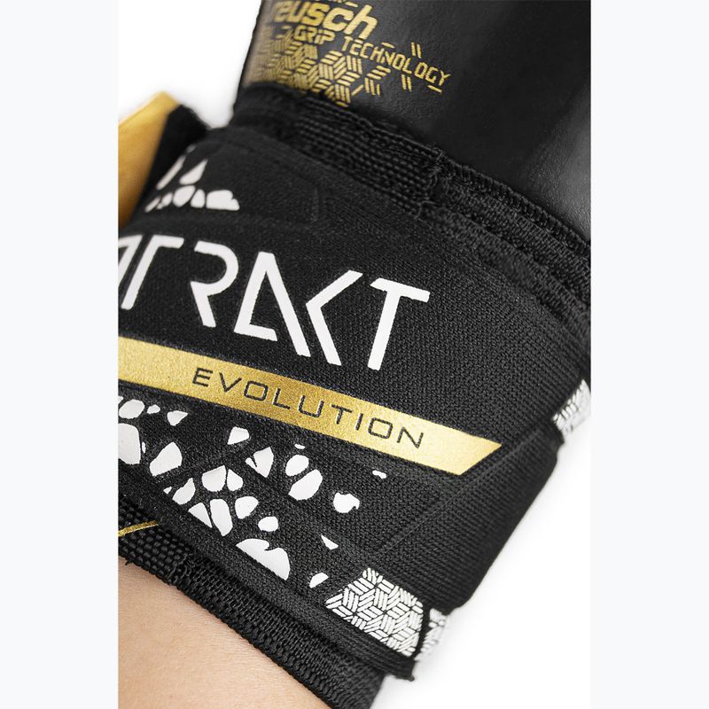 Brankářské rukavice Reusch Attrakt Gold X Evolution Cut Finger Support black/gold/white/black 9