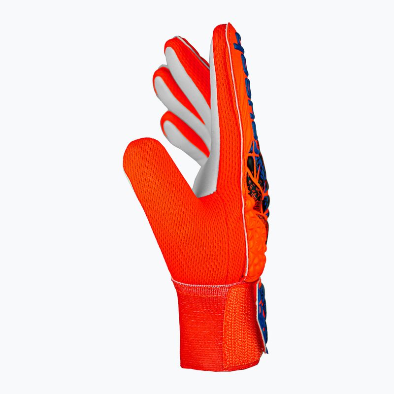 Reusch Attrakt Starter Grip brankářské rukavice hyper orng/elec modré 4