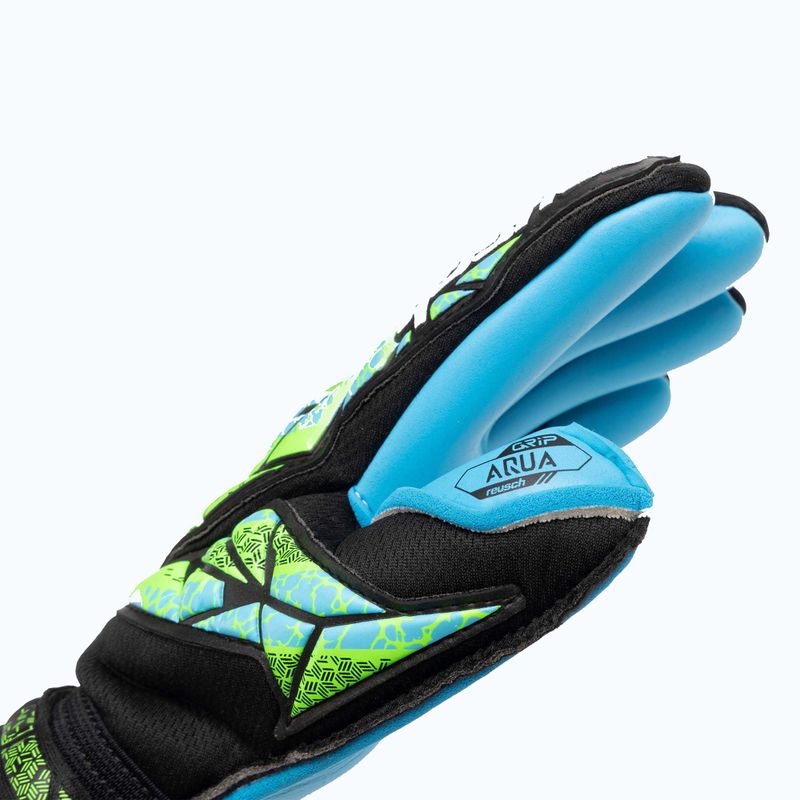 Brankářské rukavice  Reusch Attrakt Aqua black/fluo lime/aqua 3